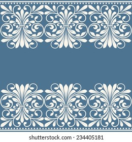 Floral pattern for invitation or greeting card.