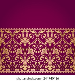 Floral pattern for invitation or greeting card.