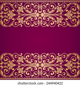 Floral pattern for invitation or greeting card.