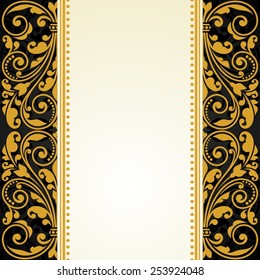 Floral pattern for invitation or greeting card.