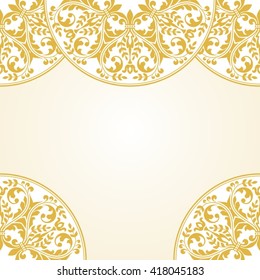 Floral pattern for invitation or greeting card.