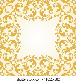 Floral pattern for invitation or greeting card.