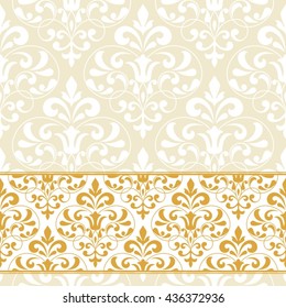 Floral pattern for invitation or greeting card.