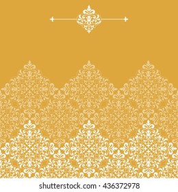 Floral pattern for invitation or greeting card.