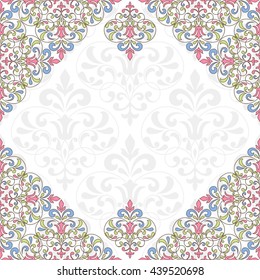 Floral pattern for invitation or greeting card.