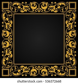 Floral pattern for invitation or greeting card.