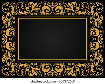 Floral pattern for invitation or greeting card.