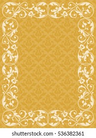 Floral pattern for invitation or greeting card.