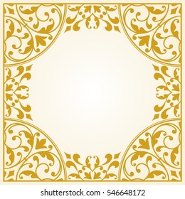 Floral pattern for invitation or greeting card.