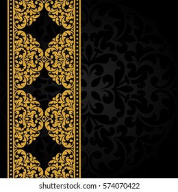 Floral pattern for invitation or greeting card.