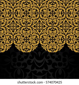 Floral pattern for invitation or greeting card.
