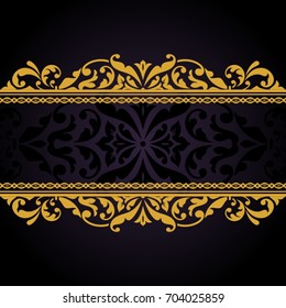 Floral pattern for invitation or greeting card.