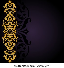 Floral pattern for invitation or greeting card.