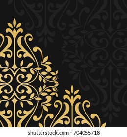 Floral pattern for invitation or greeting card.