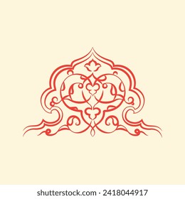 floral pattern islamic ornament decoration ethnic graphic element illustration vectorial art