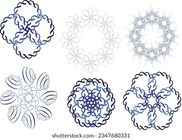 Floral Pattern. isolated asian illustration