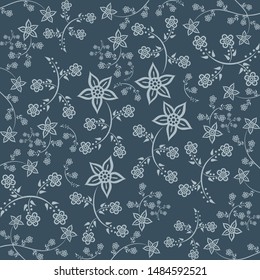 Floral Pattern. Javanese Batik style version 2 bright
vector