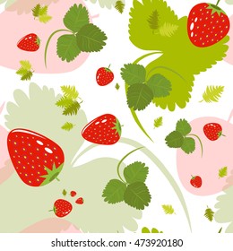 Floral pattern with leaves and berries