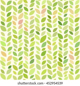 Floral pattern with leaves. Seamless vector background