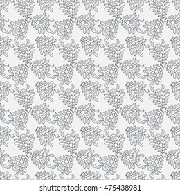Floral pattern. Leaves texture. Stylish abstract vector plant ornamental background