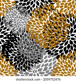 Floral Pattern With Leopard Cheetah Skin Print