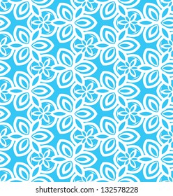 Floral pattern in light blue