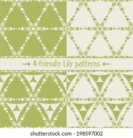 floral pattern of lilies