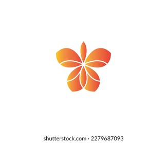 Floral pattern logo design elements vector illustration