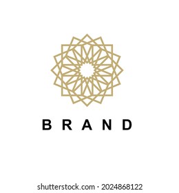 Concepto de diseño del logotipo de ornamento. Diseño de adorno universal.
