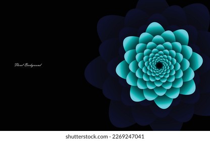 Patrón floral fondo premium de lujo, fondo floral para tarjeta de invitación, tarjeta de vacaciones, fondo floral abstracto para tarjetas de agradecimiento, diseño de página de libro de colores, presentación de oficina, arte vectorial