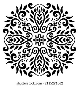 Floral Pattern Mandala  decorative ornament 