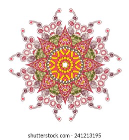 floral pattern mandala ornament