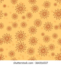Floral pattern in mehndi style.