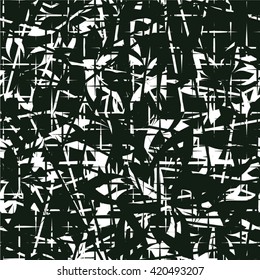 floral pattern, mesh, line, seamless vector background...