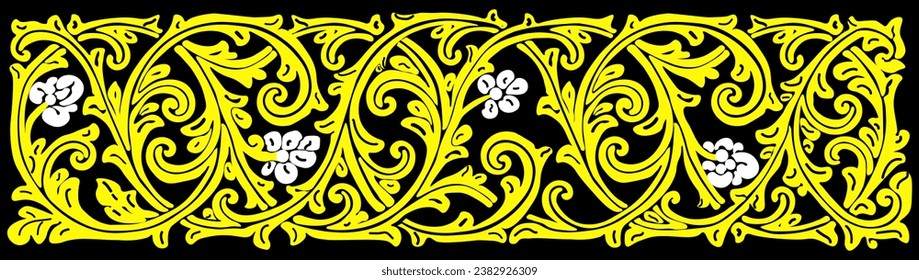 patrón floral de minangkabau. puede repetirse