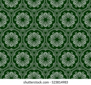 floral pattern. modern ornament. vector illustration for design wedding invitation, background, wallpaper. green color