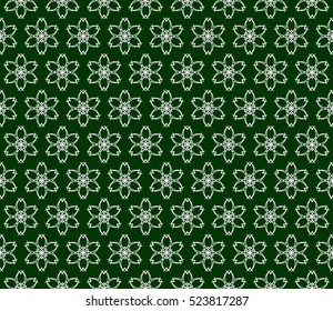 floral pattern. modern ornament. vector illustration for design wedding invitation, background, wallpaper. green color