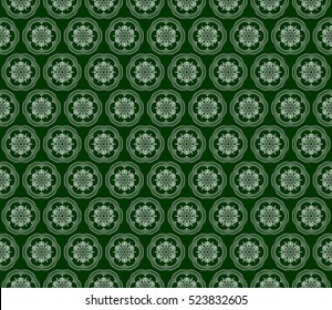 floral pattern. modern ornament. vector illustration for design wedding invitation, background, wallpaper. green color