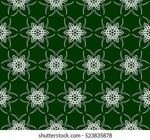 floral pattern. modern ornament. vector illustration for design wedding invitation, background, wallpaper. green color