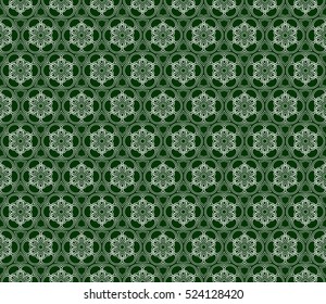 floral pattern. modern ornament. vector illustration for design wedding invitation, background, wallpaper. green color
