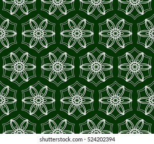 floral pattern. modern ornament. vector illustration for design wedding invitation, background, wallpaper. green color