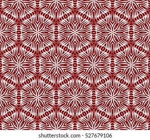 floral pattern. modern ornament. vector illustration red, silver color