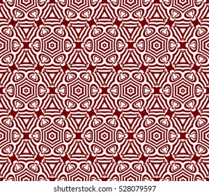 floral pattern. modern ornament. vector illustration red, silver color
