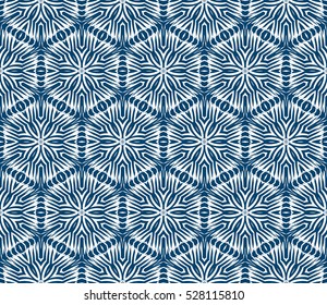 floral pattern. modern ornament. vector illustration blue, silver color