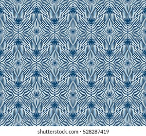 floral pattern. modern ornament. vector illustration blue, silver color