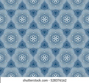 floral pattern. modern ornament. vector illustration blue, silver color