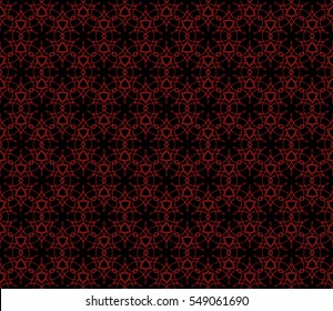 floral pattern. modern ornament. vector illustration red, black color