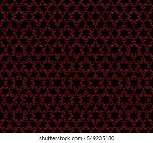 floral pattern. modern ornament. vector illustration red, black color
