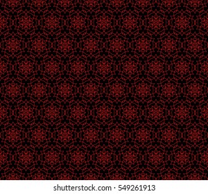 floral pattern. modern ornament. vector illustration red, black color