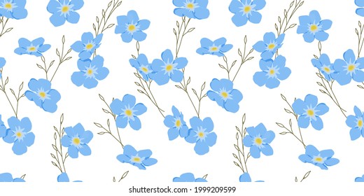 Floral pattern. modern floral shapes seamless pattern. Modern exotic designs for paper, cover, fabric, interior decor and other users.
Floral bouquet vector pattern with small flowers and leav